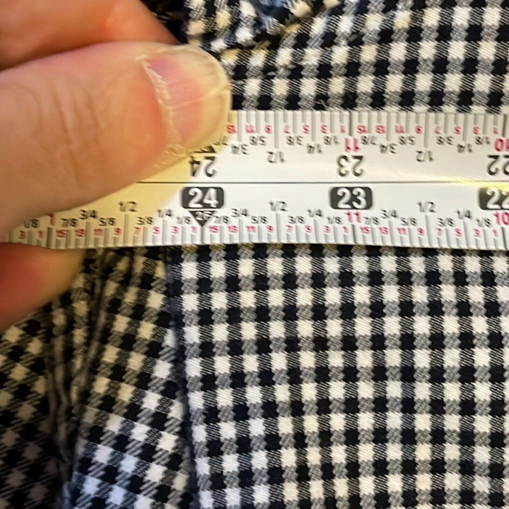 Robert Graham Medium Mens White Black Cotton Check Long Sleeve Button Up Shirt - Picture 9 of 10